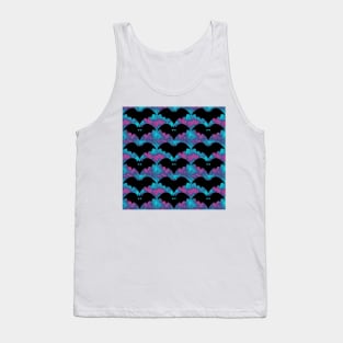 Bats And Bows Blue Pink Tank Top